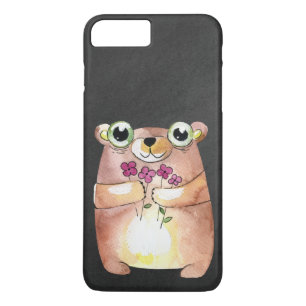 bear on chalkboard iPhone 8 plus/7 plus case