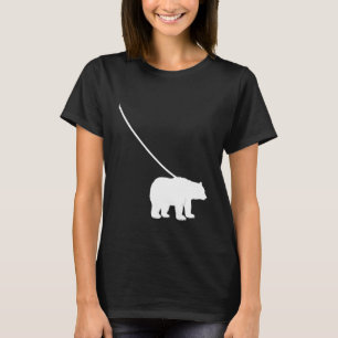 Bear On Leash Brown Grizzly Cute Animal Zoo Zoolo T-Shirt