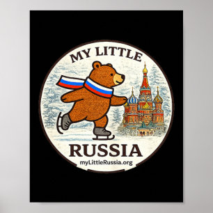 Bear on the skates poster
