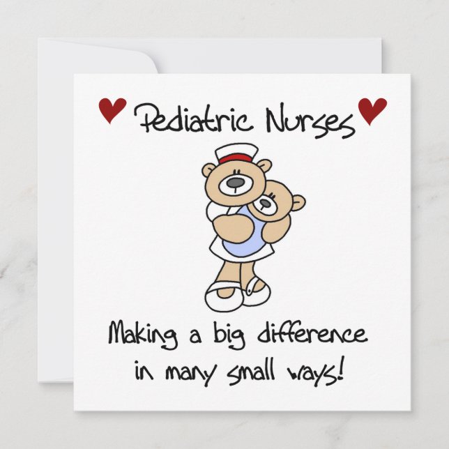Bear Paediatrics Nurses T-shirts and Gifts (Front)