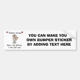 Bear Paediatrics Nurses T-shirts and Gifts Bumper Sticker
