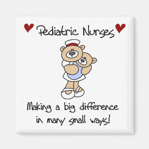 Bear Paediatrics Nurses T-shirts and Gifts Magnet