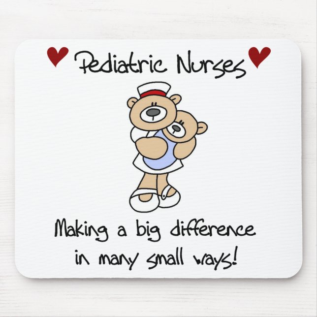 Bear Paediatrics Nurses T-shirts and Gifts Mouse Pad (Front)