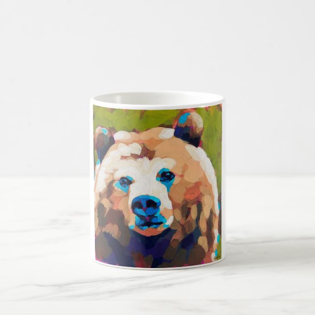 Bear Painting - Gift for Animal Lovers Coffee Mug (Center)