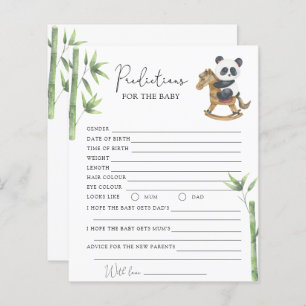 Bear Panda - predictions and wishes for baby