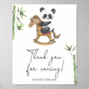 Bear Panda - Thank you for coming Poster
