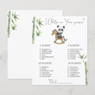 Bear Panda - Whats in your purse game