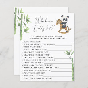 Bear Panda Who knows Daddy best