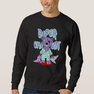 Bear Paper Chasin' Purple Pulse 1s Matching Sweatshirt
