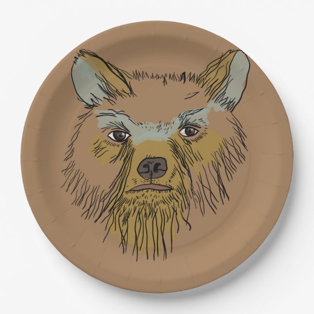 Bear Paper Plate (Front)