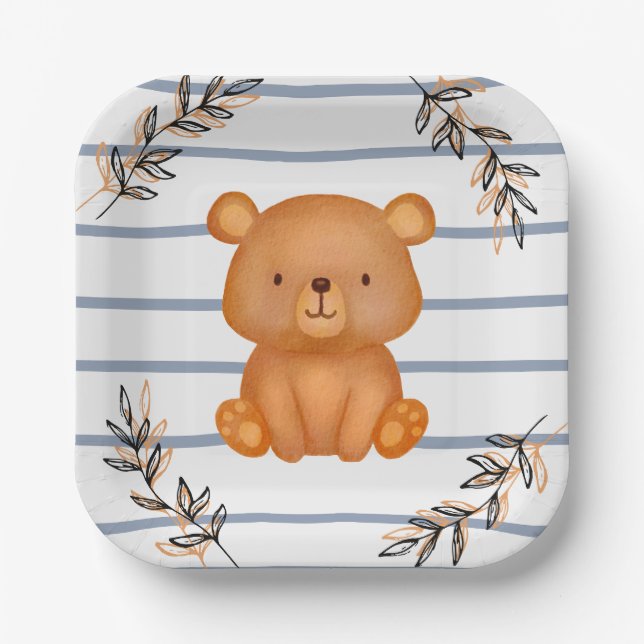 Bear Paper Plate (Front)