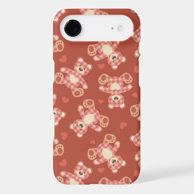 bear patchwork pattern Case-Mate iPhone case (Back)