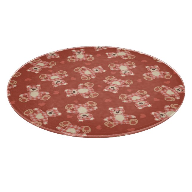 bear patchwork pattern cutting board (Corner)