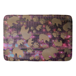 Bear Pattern Bath Mat