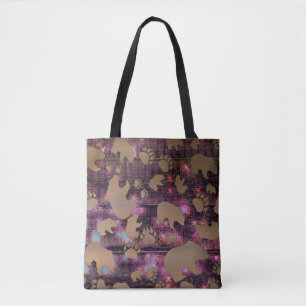 Bear Pattern Tote Bag