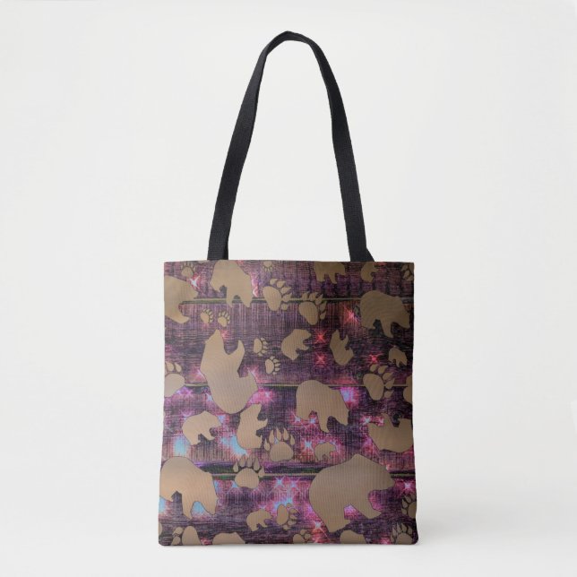 Bear Pattern Tote Bag (Front)