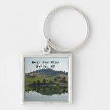 Bear Paw Lake Keychain