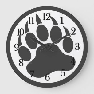 Bear Paw Large Clock