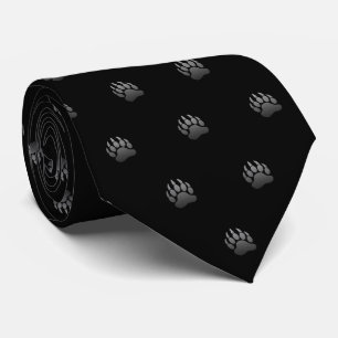 Bear Paw Metallic (Light Gray) Tie