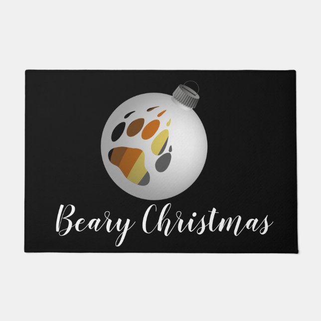Bear Paw Ornament Doormat (Front)