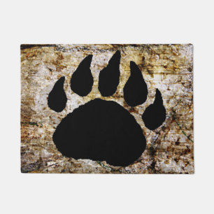 BEAR PAW PRINT DOORMAT