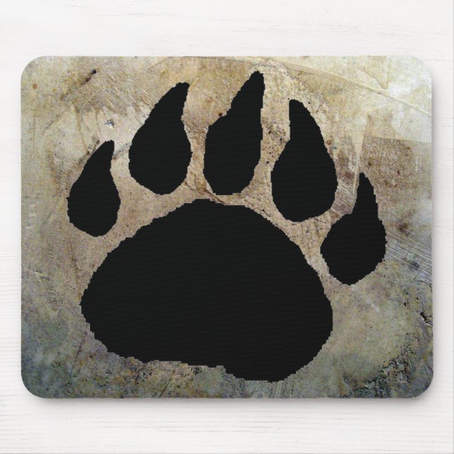 BEAR PAW PRINT MOUSE PAD (Front)