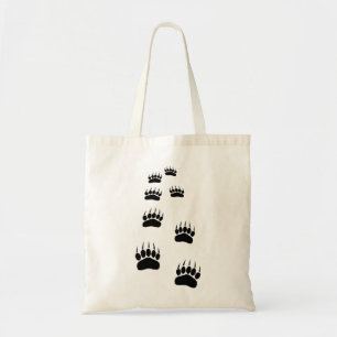 Bear Paw Prints Tote Bag