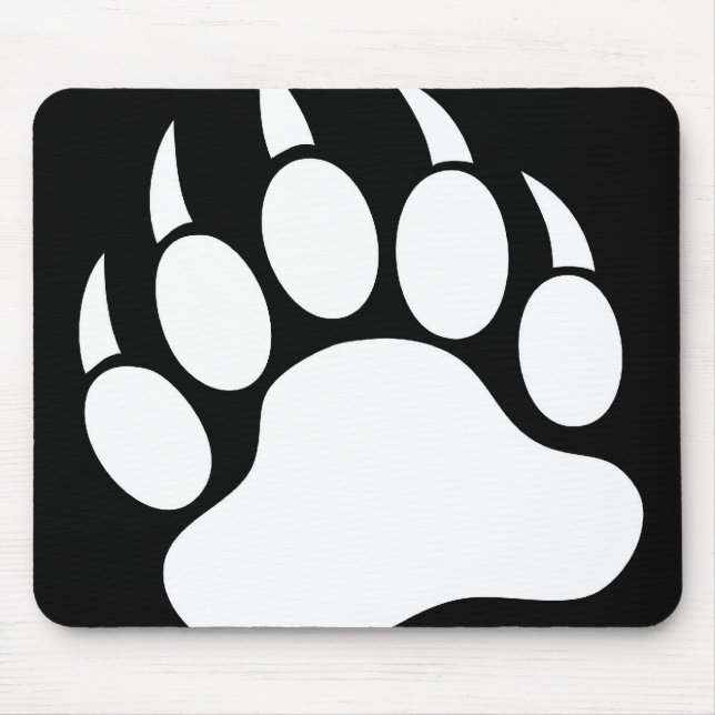 Bear Paw (reverse) Mouse Pad (Front)