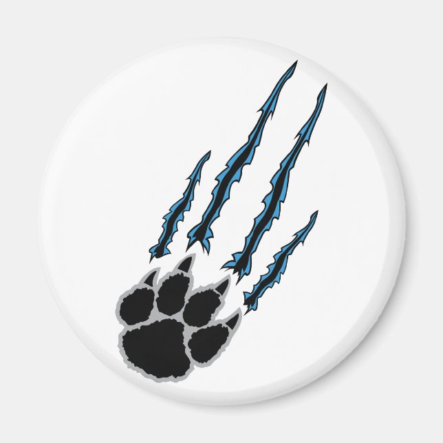 Bear Paw Rip Magnet (Front)
