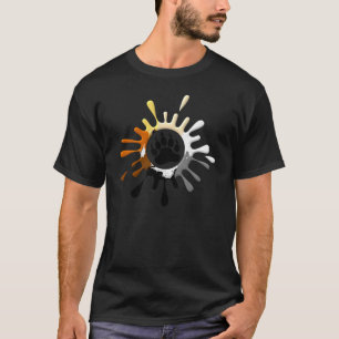 Bear Paw Splash Bear Pride Colours T-Shirt