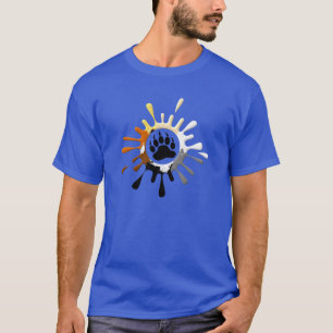 Bear Paw Splash Bear Pride Colours T-Shirt