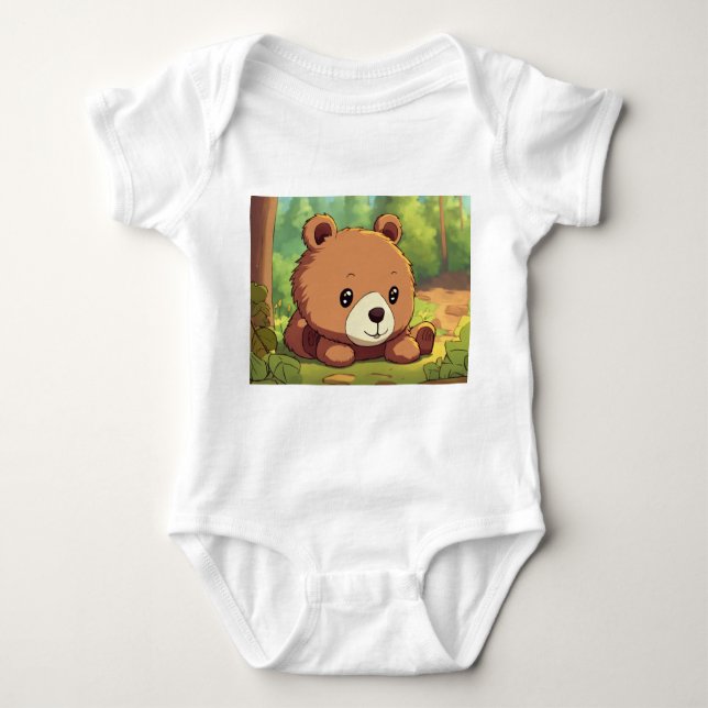Bear Picnic Party: A Fun-Filled baby suit Bodysuit (Front)