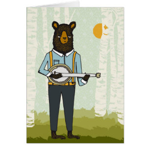 Bear Playing Banjo