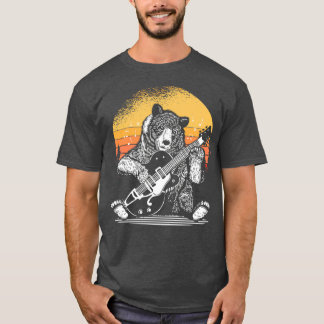 Bear Playing Guitar Grizzly Bear 1 T-Shirt