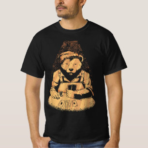Bear Poker Player Playing Cards Lucky Gambler T-Shirt