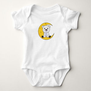 Bear Polar Bear Moon Good Night Moon Bear Cute Baby Bodysuit