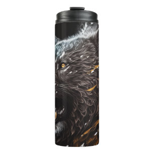 Bear Portrait Animal Painting Adventure Wildlife Thermal Tumbler