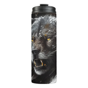 Bear Portrait Animal Painting Wildlife Adventure Thermal Tumbler