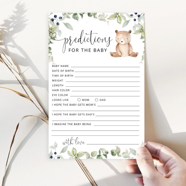 Bear predictions for the baby card (Creator Uploaded)