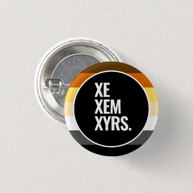 Bear Pride 3 Cm Round Badge (Front & Back)