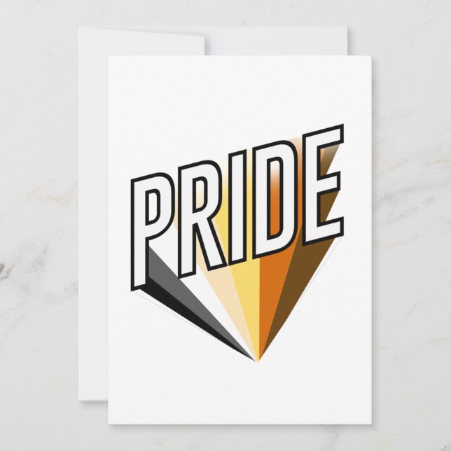 Bear Pride Burst Holiday Card (Front)