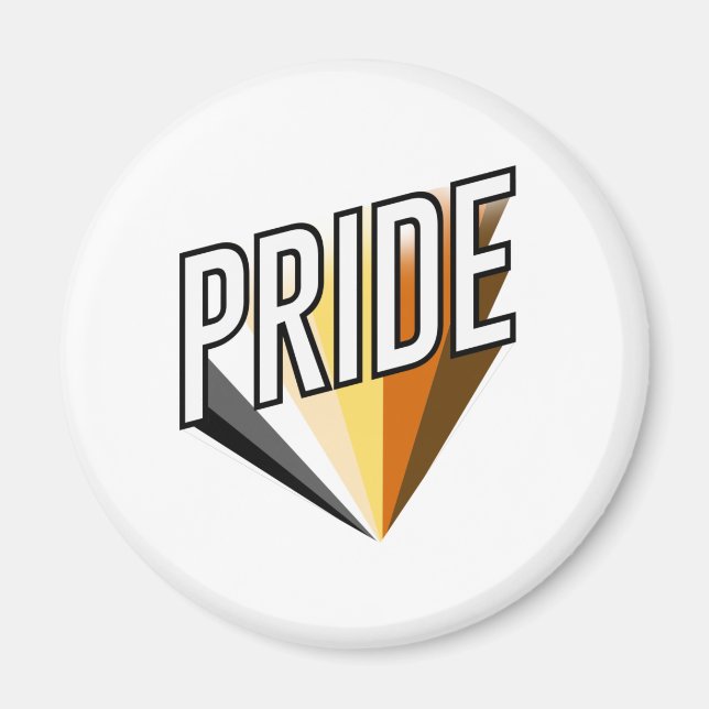 Bear Pride Burst Magnet (Front)