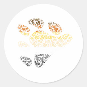 BEAR PRIDE CLASSIC ROUND STICKER