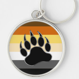 Bear pride Colours BEAR Paw Key Chain