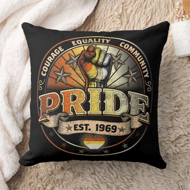 Bear Pride est. 1969 Cushion (Blanket)