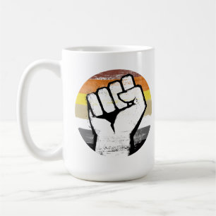 Bear Pride Fist Circle Print Coffee Mug