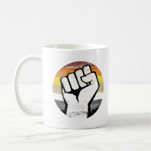 Bear Pride Fist Circle Print Coffee Mug
