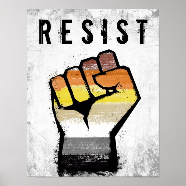 Bear Pride Fist Poster (Front)