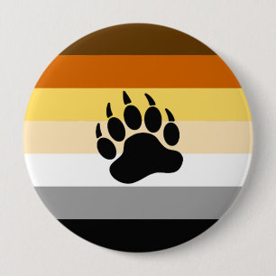 Bear Pride Flag 10 Cm Round Badge