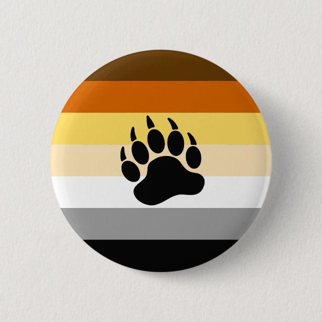 Bear Pride Flag 6 Cm Round Badge (Front)